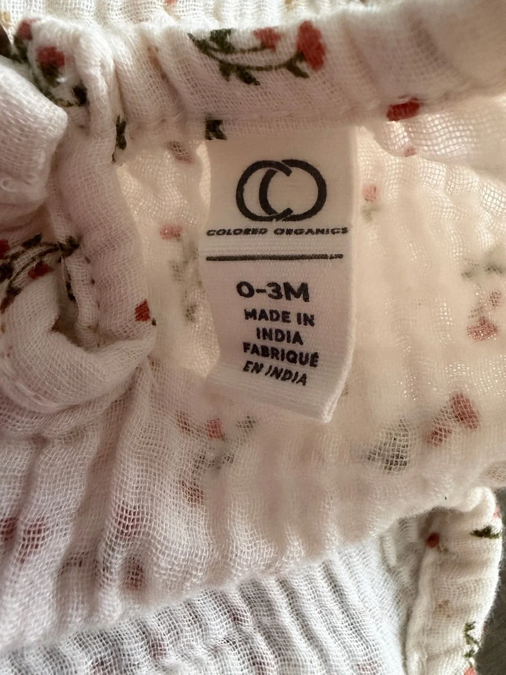 Colored Organics Girls 0-3M 2pc Muslin Cotton Floral Tank Top Bloomers Set